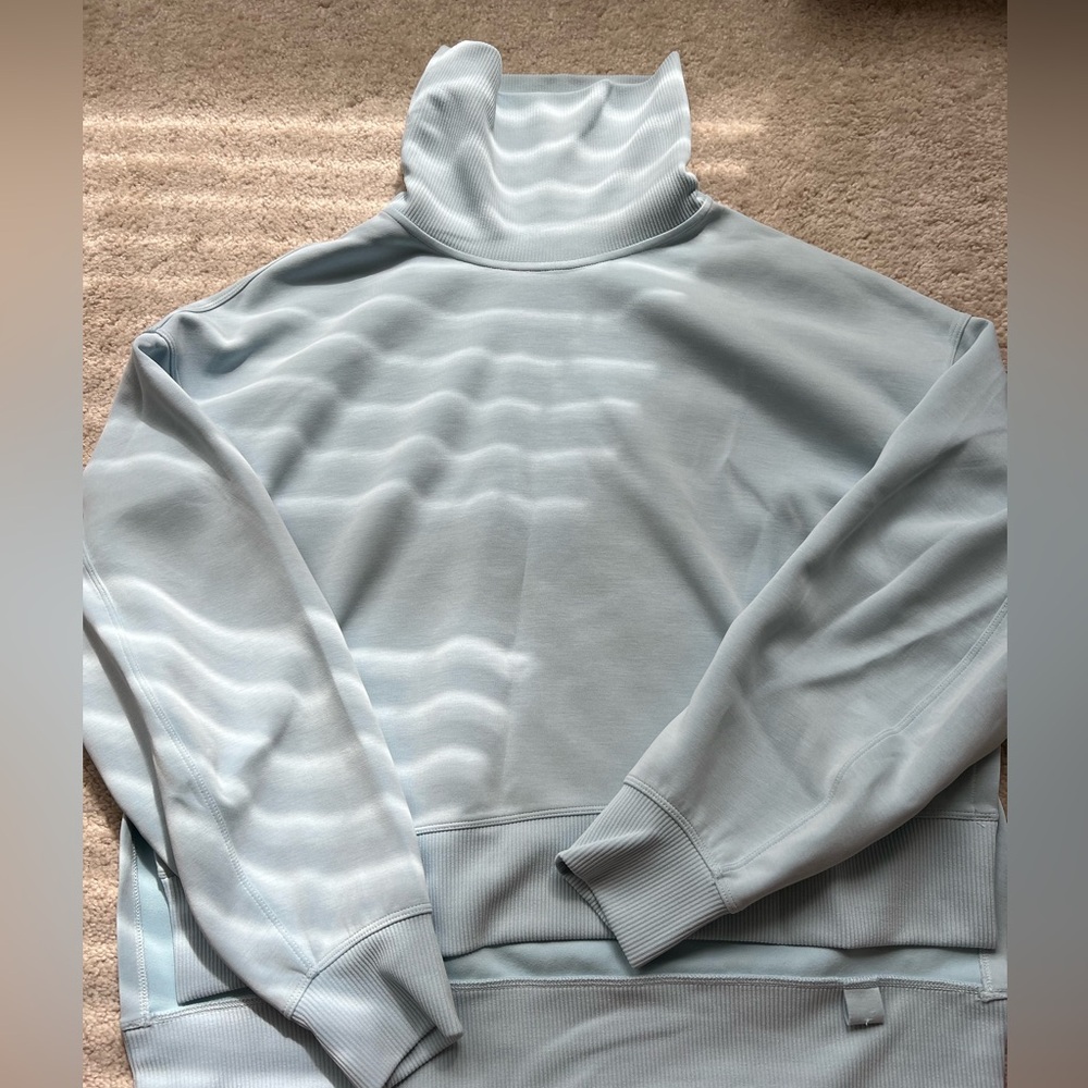 Lululemon Softstreme Light Blue Turtleneck Pullover